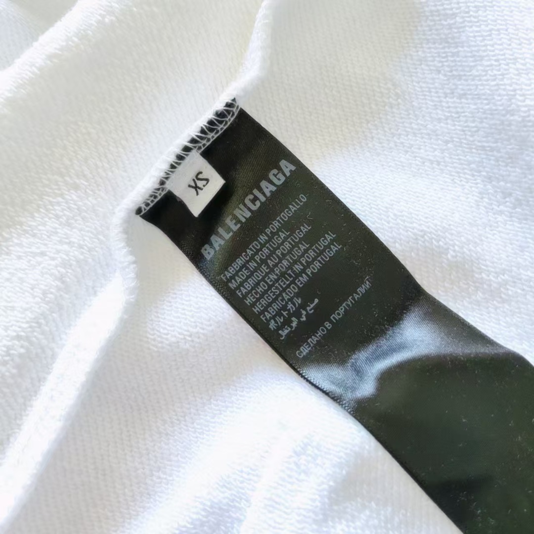 Balenciaga/巴黎世家 BB手绘涂鸦连帽卫衣 进口椭圆机访手绘效果