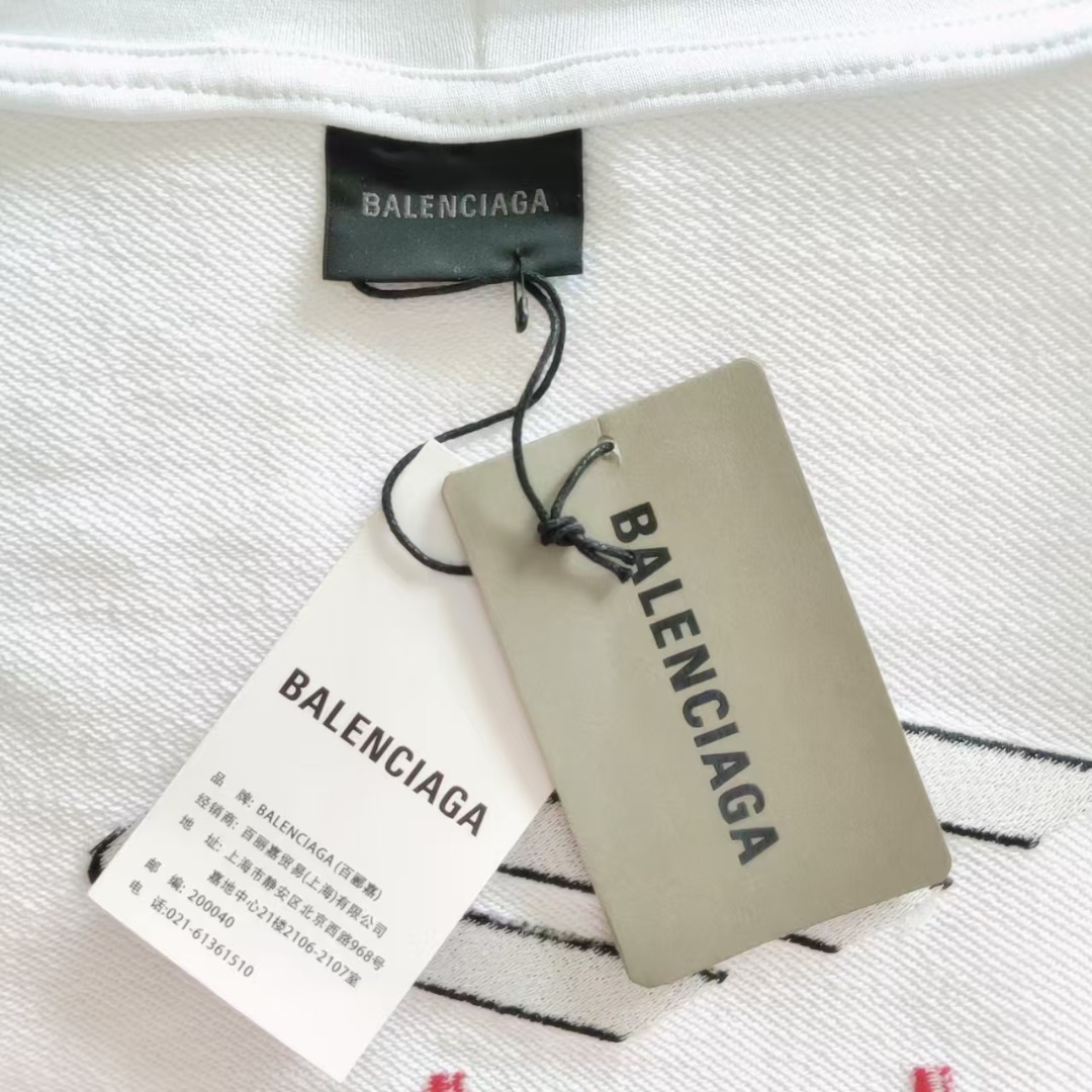 Balenciaga 巴黎世家 大M3m刺绣连帽卫衣