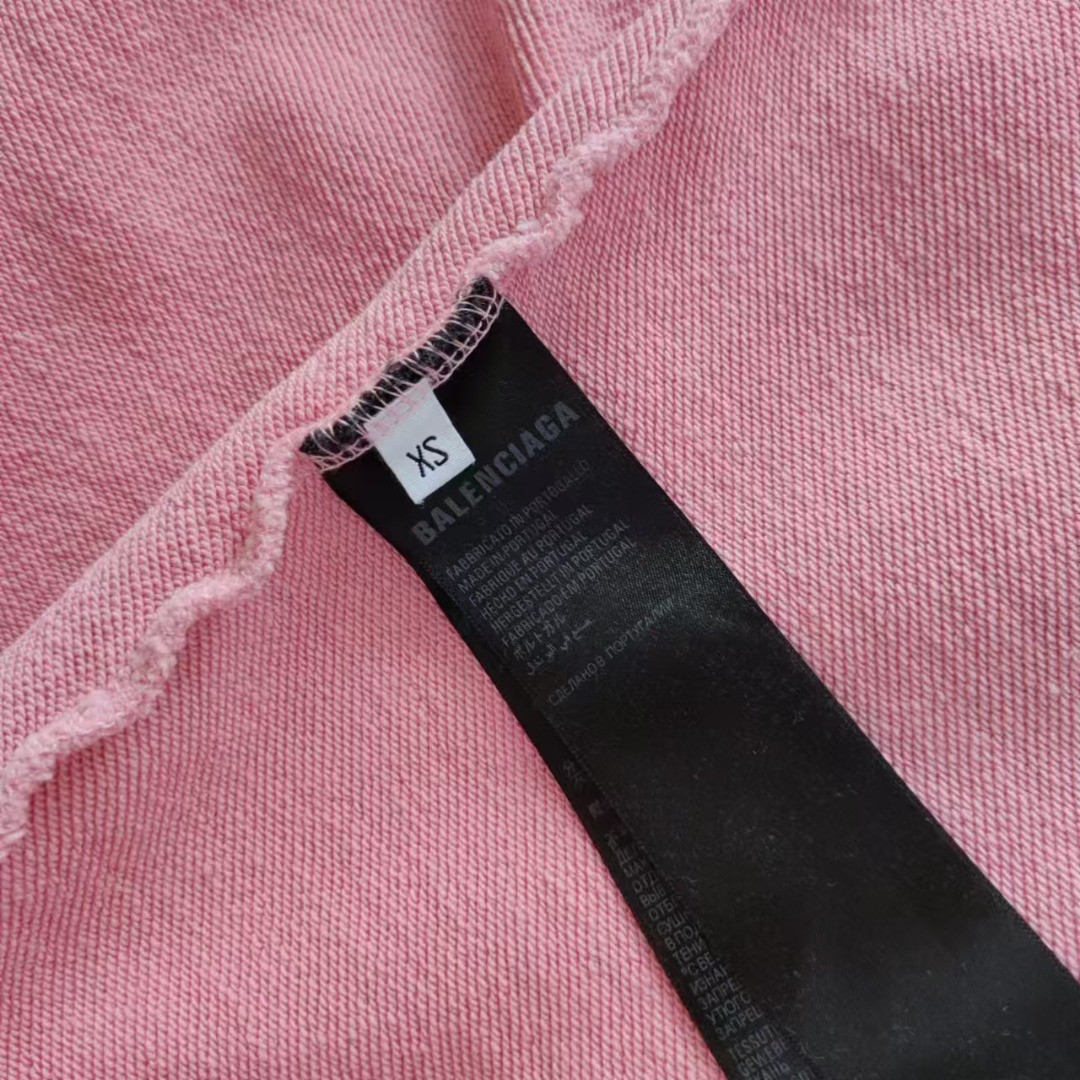 Balenciaga/巴黎世家 正立铁塔直喷破洞连帽卫衣