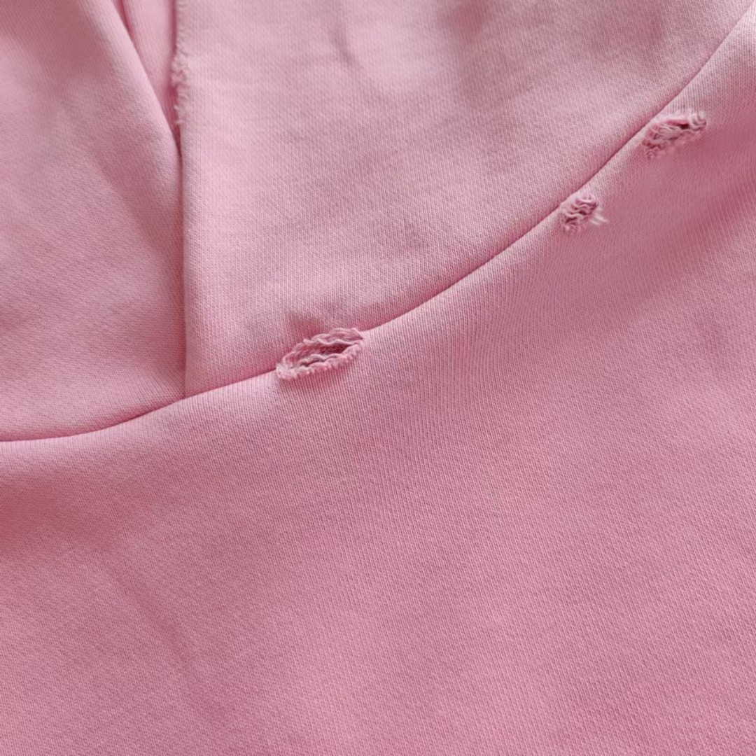 Balenciaga/巴黎世家 正立铁塔直喷破洞连帽卫衣