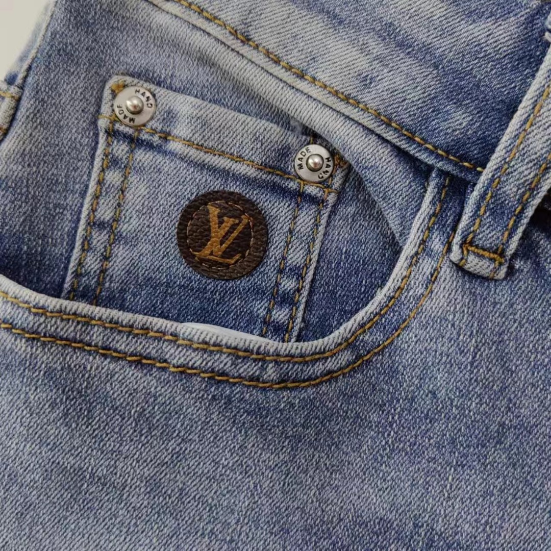Louis Vuitton 路易威登FREQUENCY GRAPHIC T-SHIRT仔裤牛仔裤 黑色 蓝色