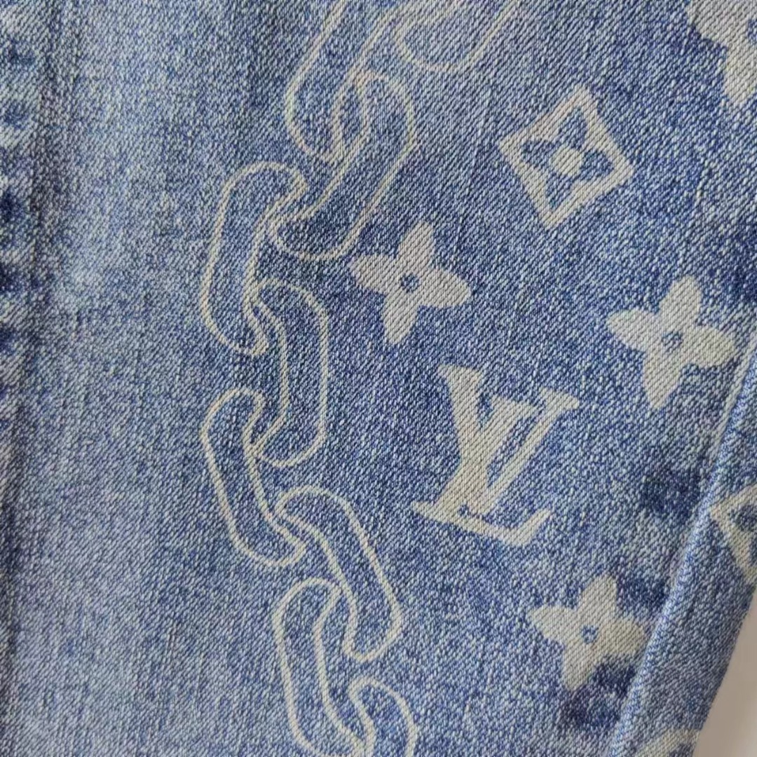 Louis Vuitton /路易威登 水洗老花LOGO牛仔裤