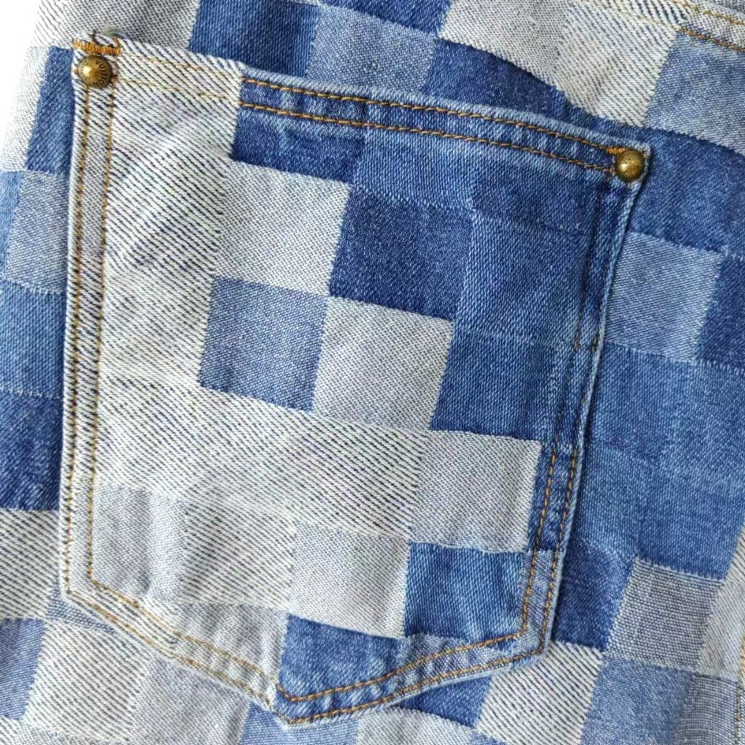 Louis Vuitton 路易威登 24ss 马赛克菲董联名秋冬牛仔裤 套装