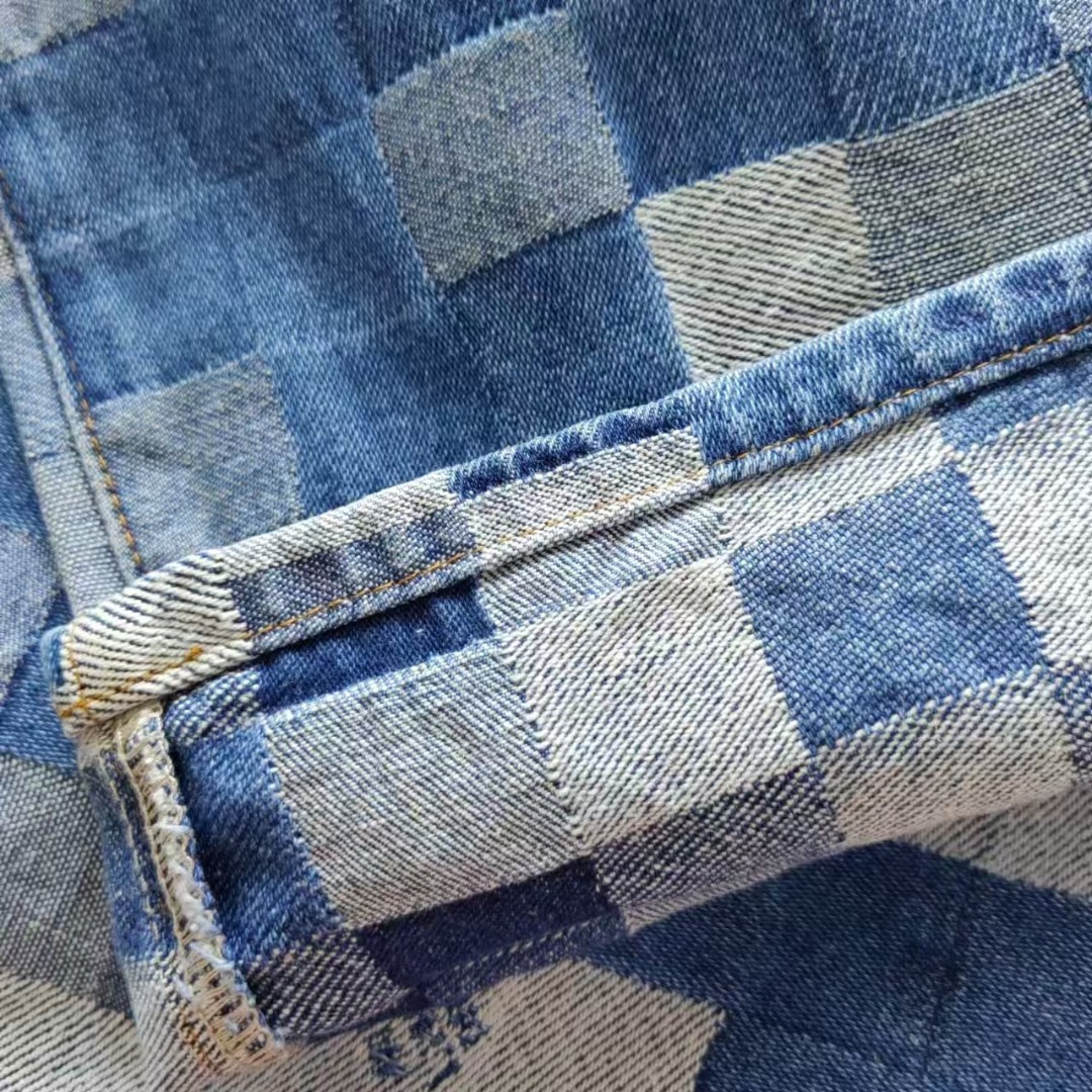 Louis Vuitton 路易威登 24ss 马赛克菲董联名秋冬牛仔裤 套装