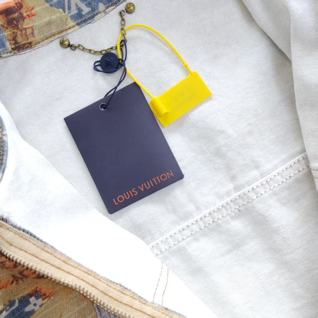 Louis Vuitton/路易威登玫瑰花卉满印老花牛仔夹克外套