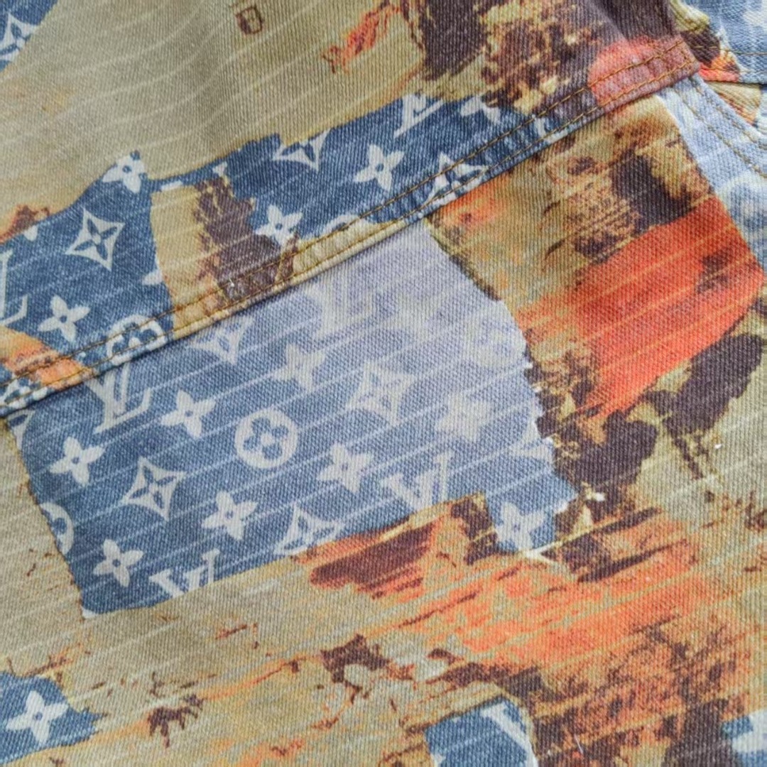 Louis Vuitton/路易威登玫瑰花卉满印老花牛仔夹克外套