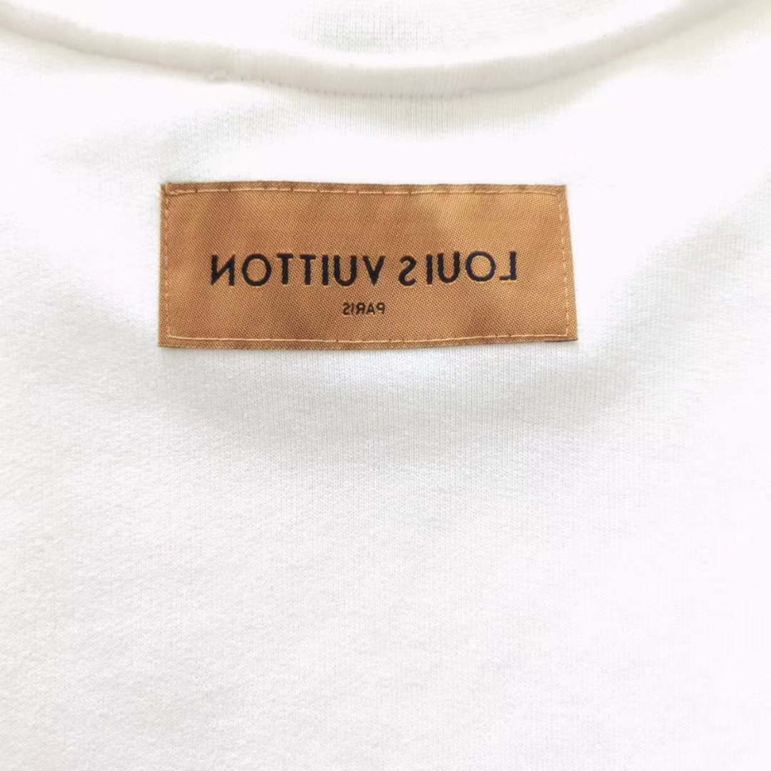 Louis Vuitton/路易威登 彩色绒面发泡南瓜圆领卫衣 黑色 白色