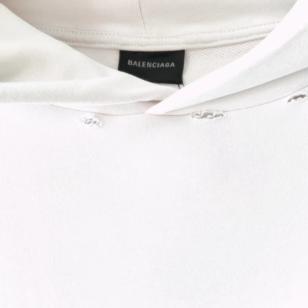Balenciaga/巴黎世家 24SS美纹纸胶带连帽卫衣灰杏