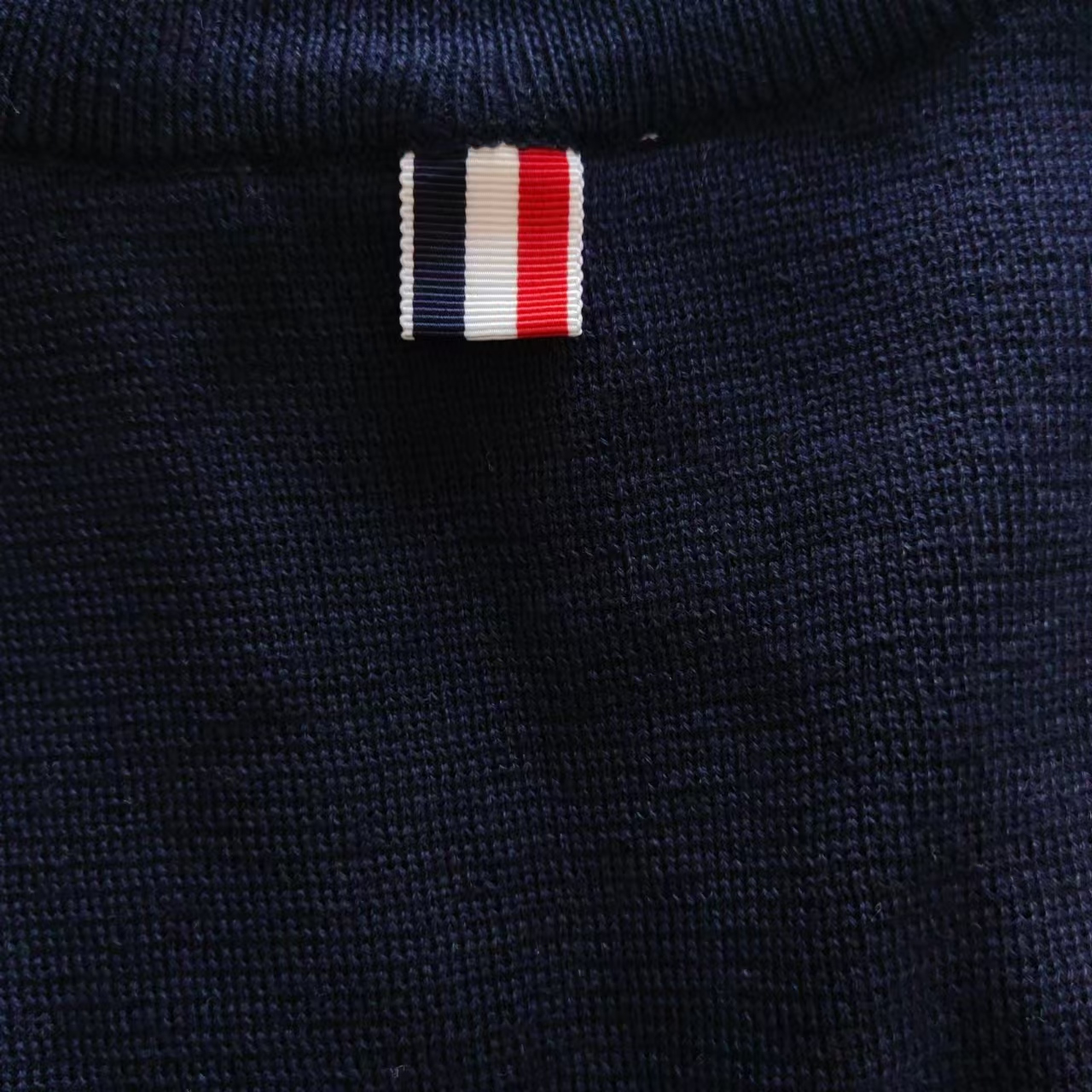 THOM BROWNE 汤姆布朗 TB经典加厚双袖标圆领毛衣白色/藏青色/灰色