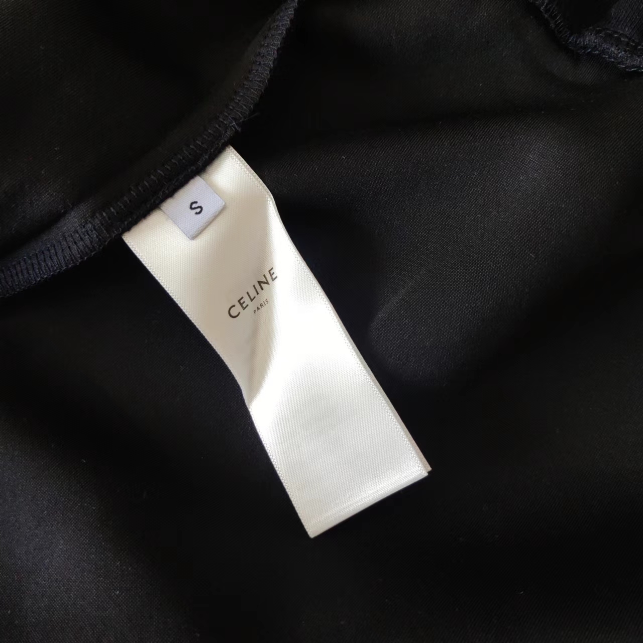 CELINE 赛琳 进口机器高密度刺绣字母logo拉链夹克外套 黑色