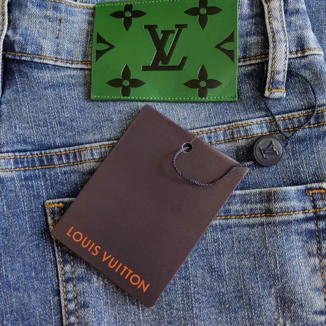 Louis Vuitton 路易威登 小鸭子贴布刺绣牛仔裤