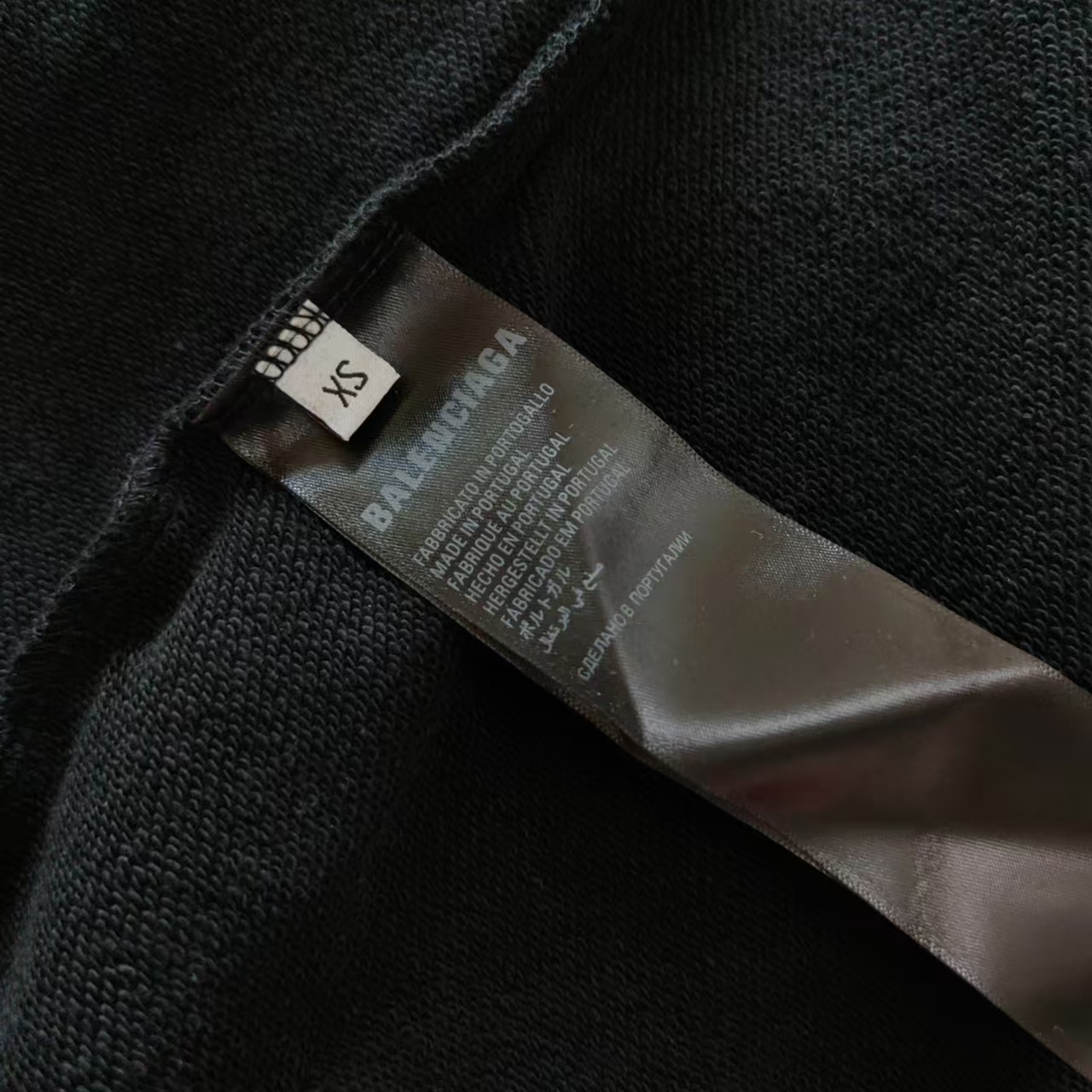 巴黎世家Balenciaga 前后双B水泥手绘连帽卫衣