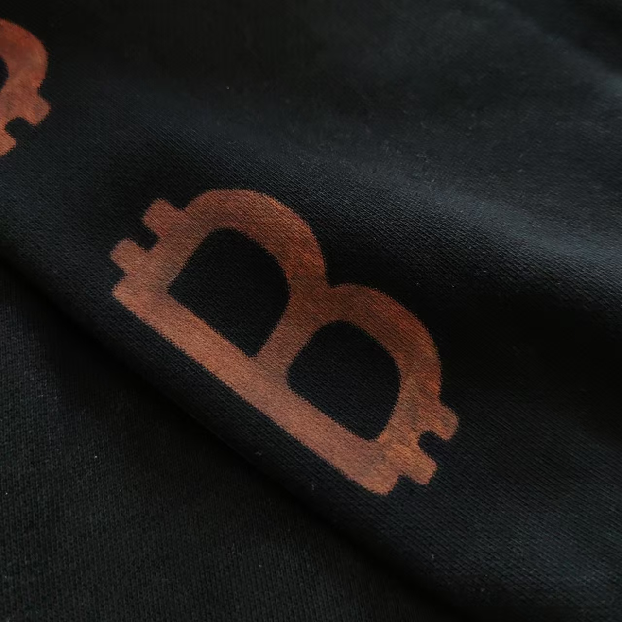巴黎世家Balenciaga 前后双B水泥手绘连帽卫衣