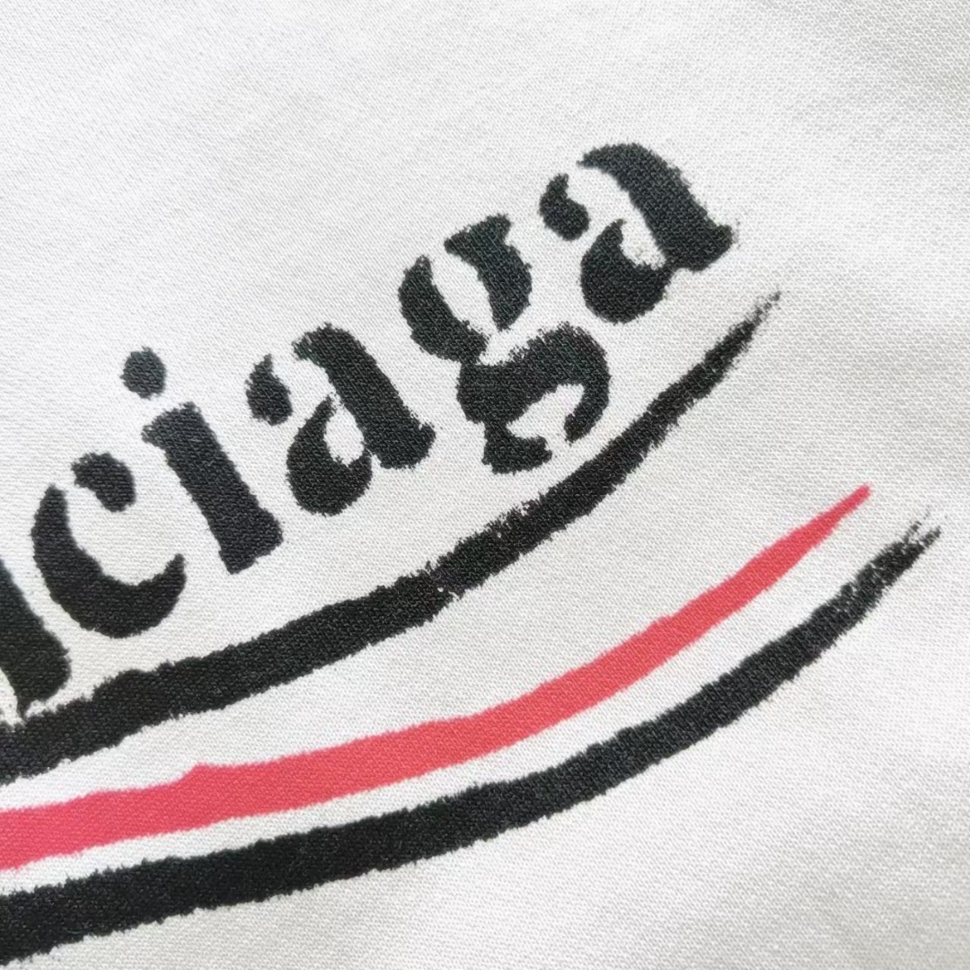 巴黎世家Balenciaga溶解可乐网点印花连帽卫衣