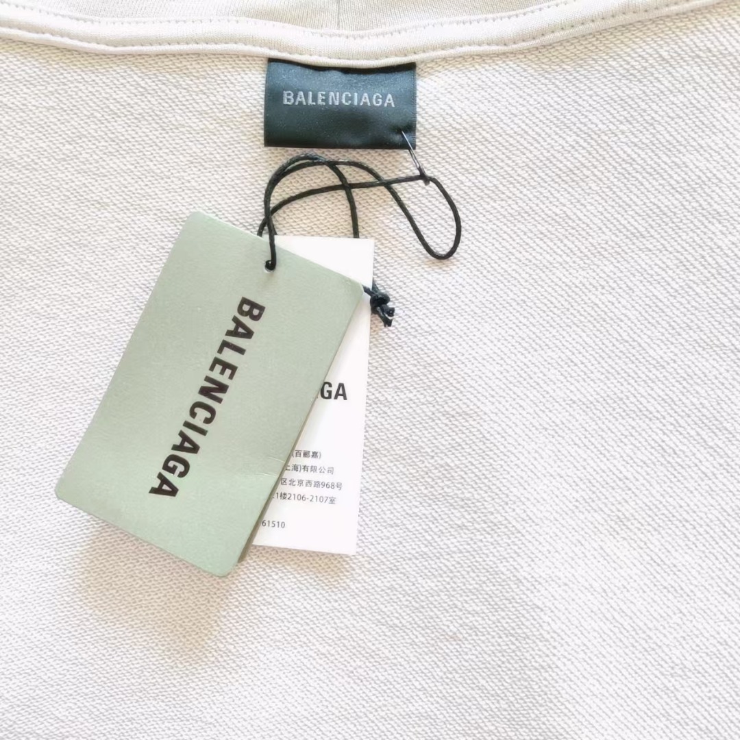 巴黎世家Balenciaga溶解可乐网点印花连帽卫衣