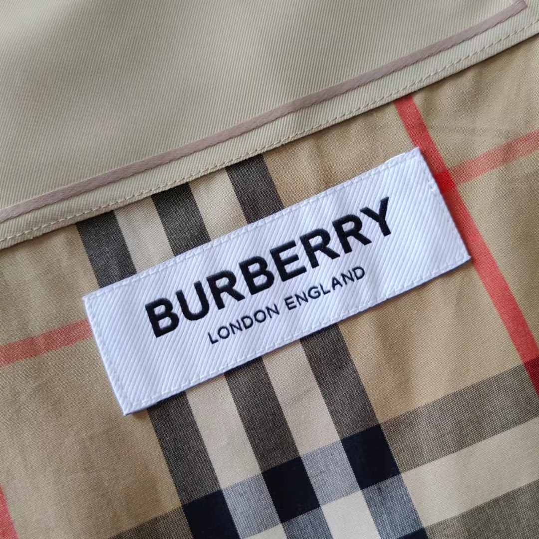 BBR/巴宝莉 新款格纹BURBERRY皮布帖布长袖衬衫