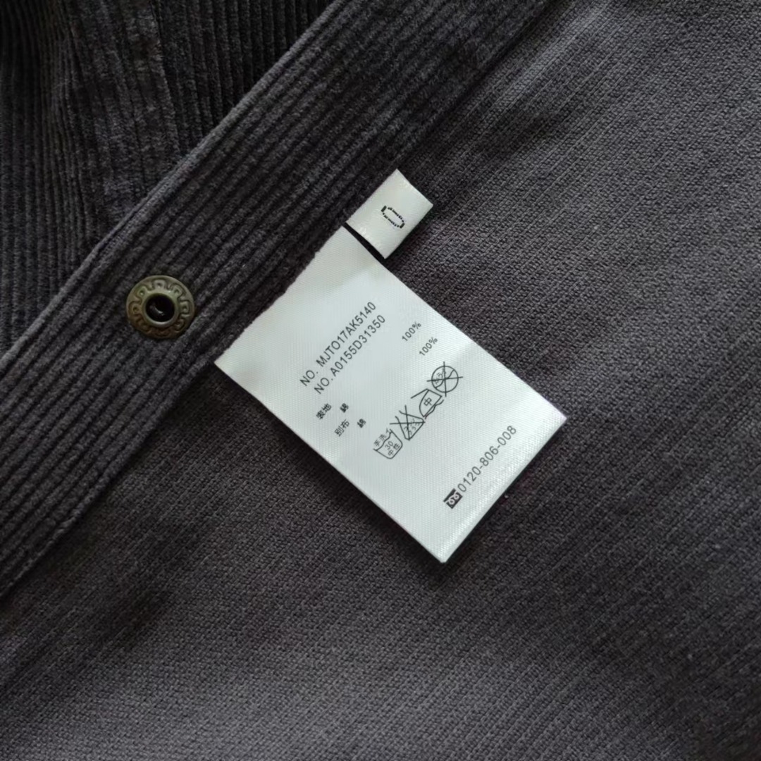 THOM BROWNE 24SS灯芯绒条纹薄款衬衫夹克外套