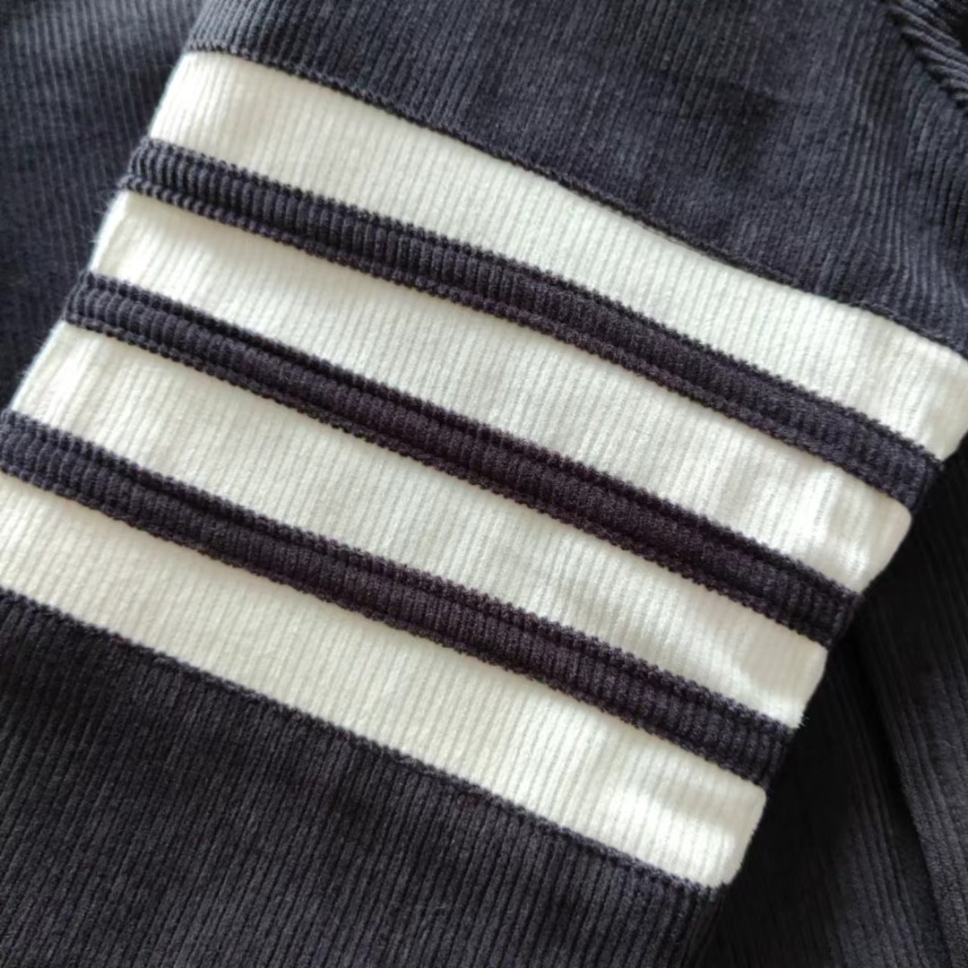 THOM BROWNE 24SS灯芯绒条纹薄款衬衫夹克外套