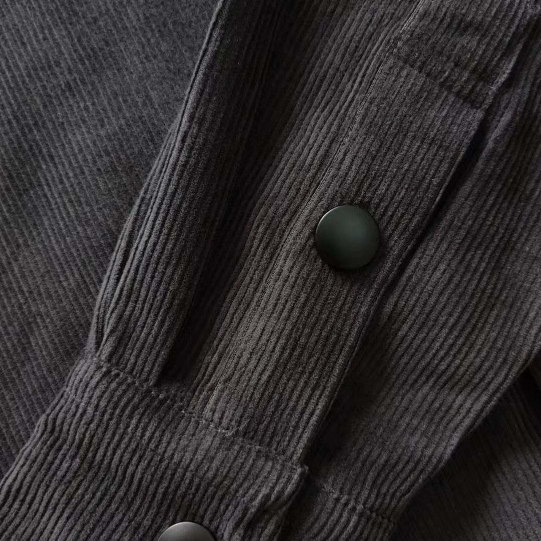 THOM BROWNE 24SS灯芯绒条纹薄款衬衫夹克外套