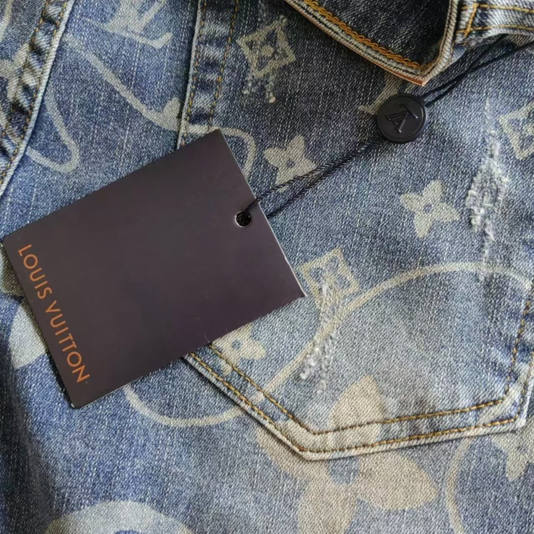Louis Vuitton &路易威登 印花logo牛仔裤