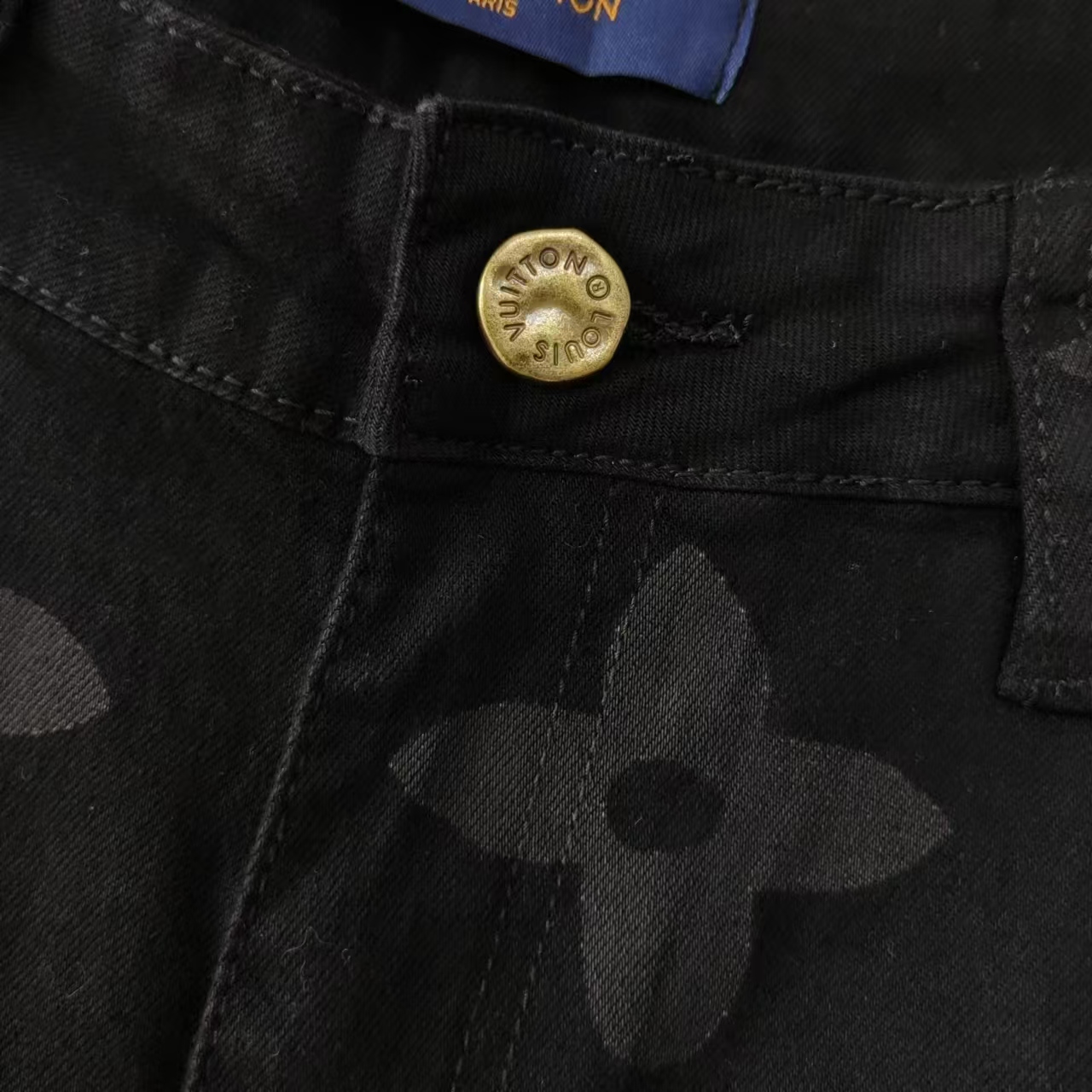 Lv &路易威登 Louis Vuitton经典印花logo牛仔裤
