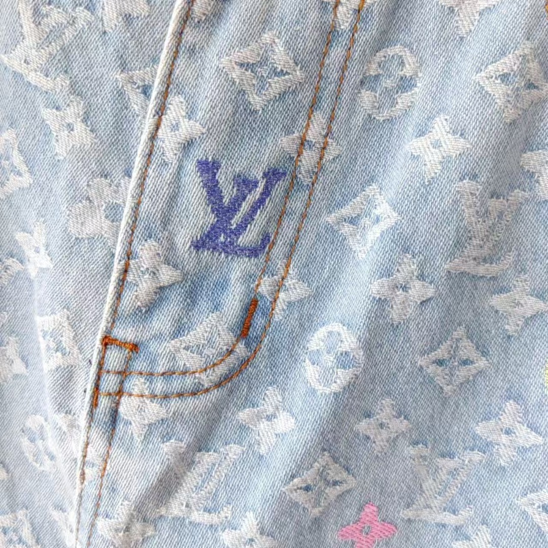 Louis Vuitton & 路易威登 x Tyler 24sslogo字母刺绣秋冬牛仔裤