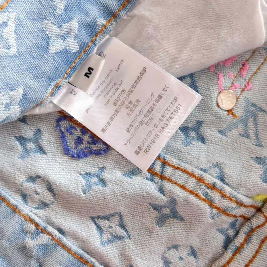 Louis Vuitton & 路易威登 x Tyler 24sslogo字母刺绣秋冬牛仔裤