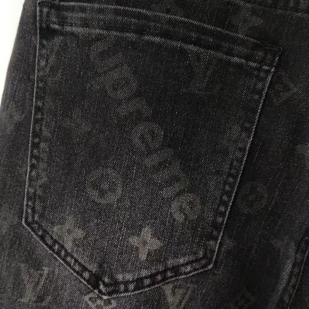Louis Vuitton &路易威登 Louis Vuitton经典印花logo牛仔裤