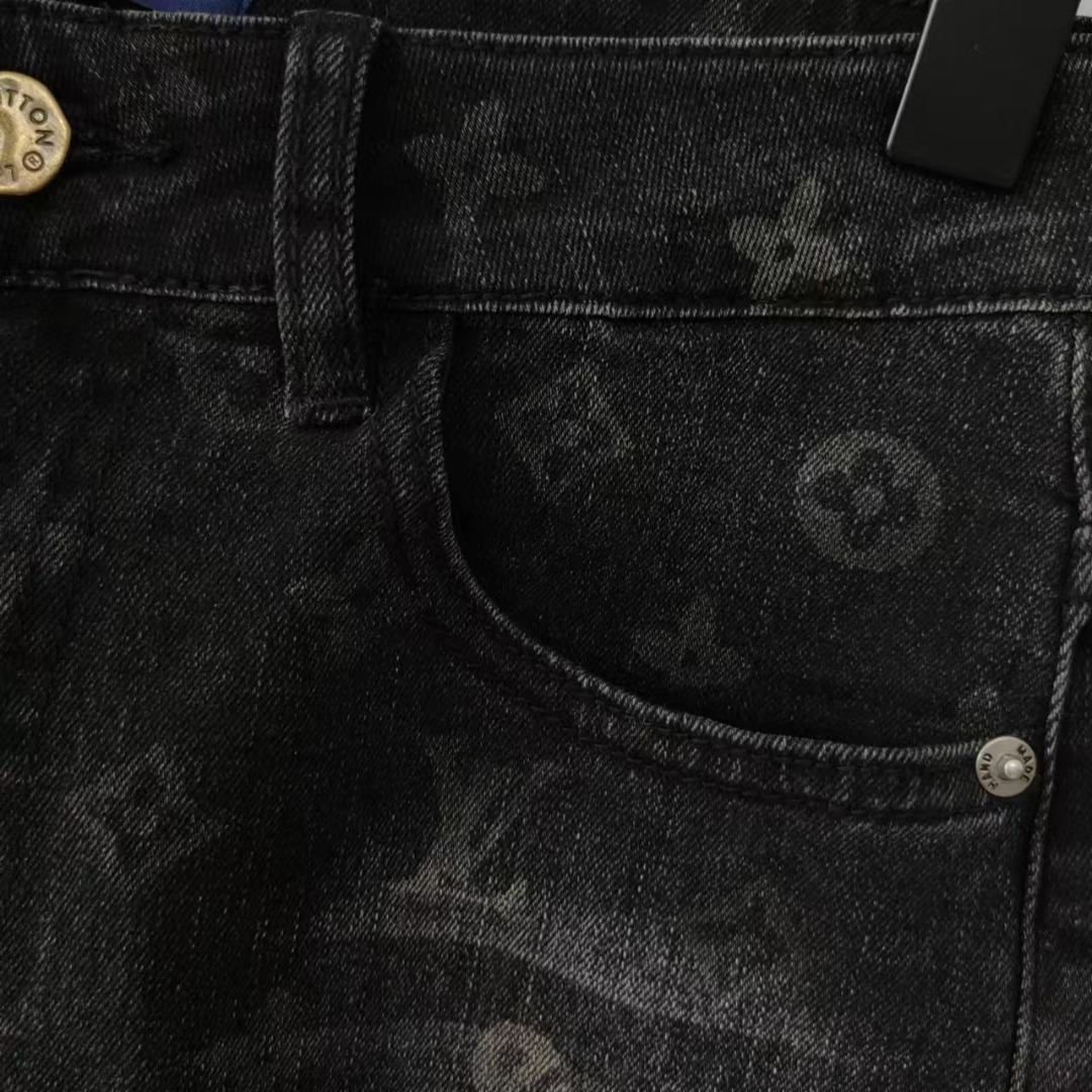 Louis Vuitton &路易威登 Louis Vuitton经典印花logo牛仔裤
