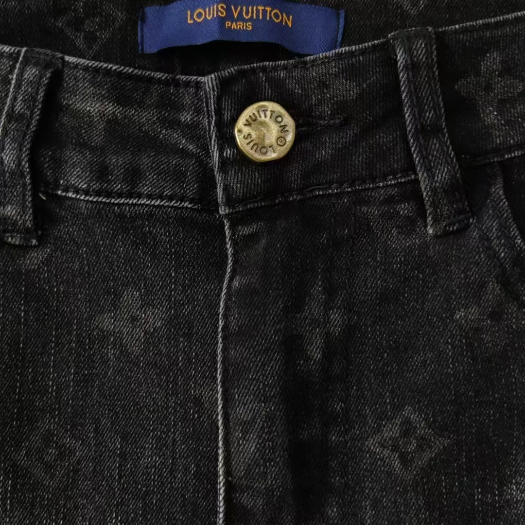 Louis Vuitton &路易威登 Louis Vuitton经典印花logo牛仔裤