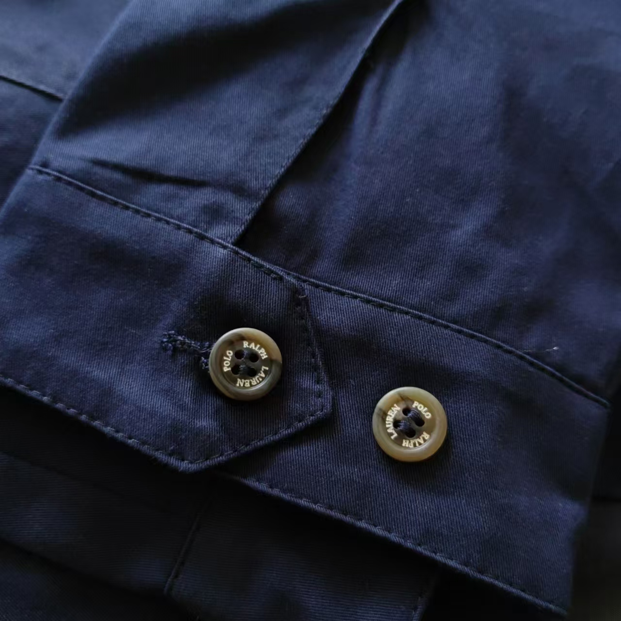 Ralph Lauren/拉夫劳伦 24ss 经典老钱风立领行政拉链夹克外套胸前精美小标刺绣