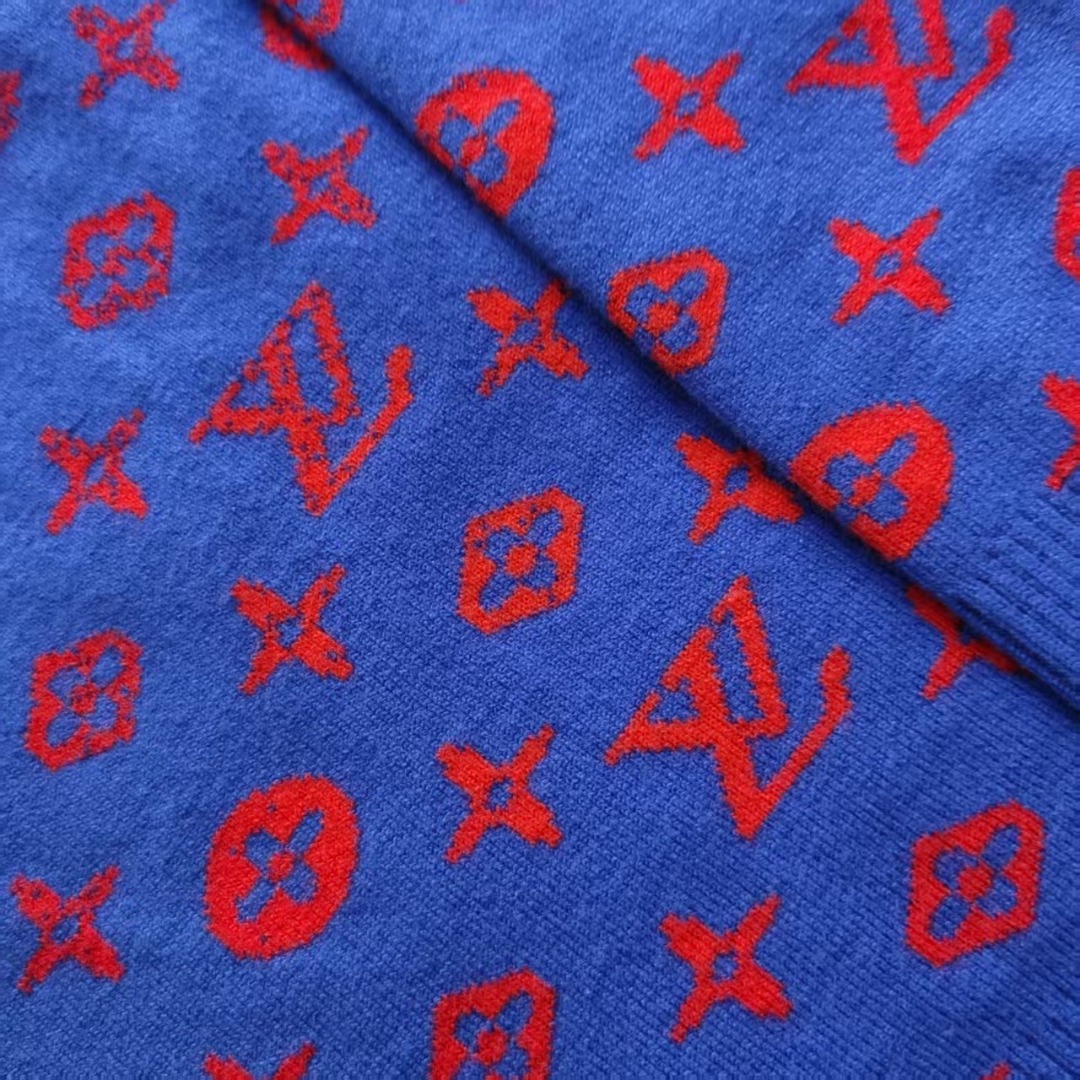 Louis Vuitton/路易威登 满印老花提花星空渐变羊毛针织毛衣