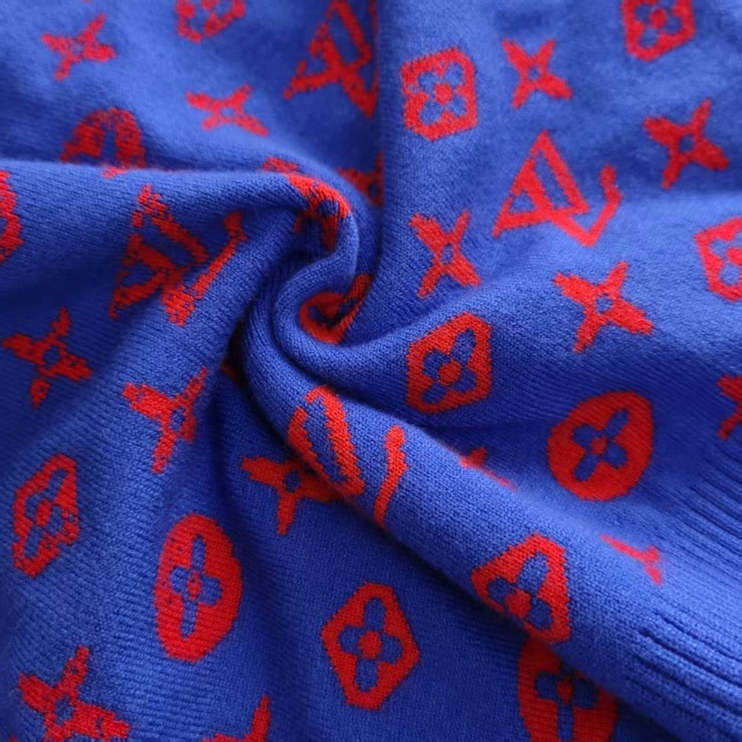Louis Vuitton/路易威登 满印老花提花星空渐变羊毛针织毛衣