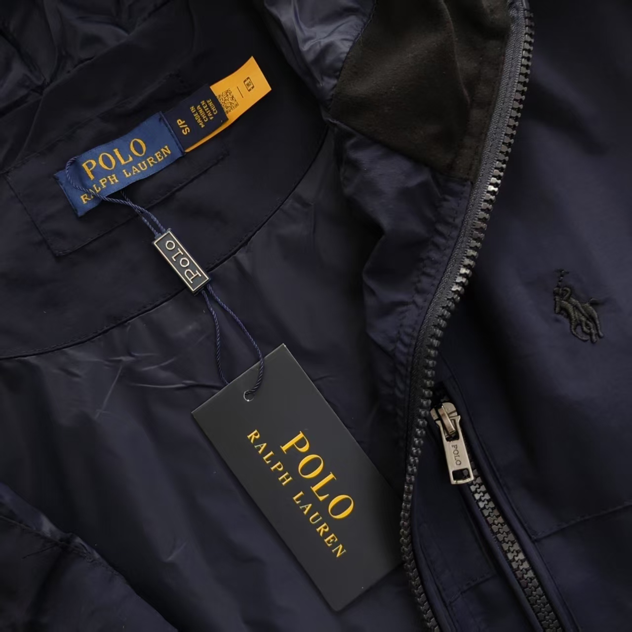 Ralph Lauren/拉夫劳伦 经典小标刺绣连帽拉链防风防水冲锋夹克外套