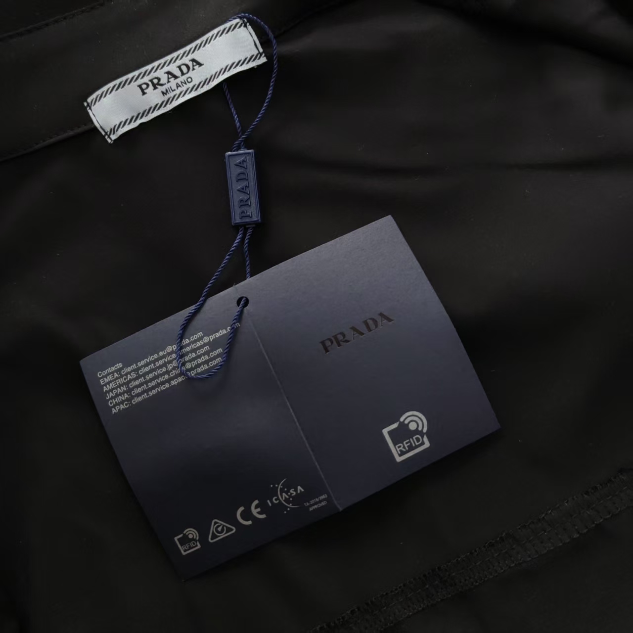 PRADA 普拉达 经典订制三角标尼龙长袖衬衫外套