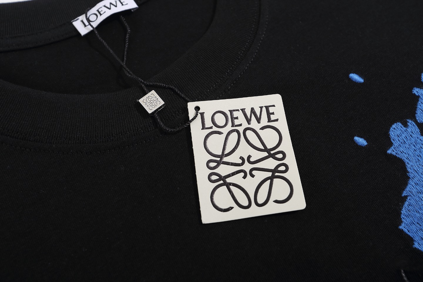 loewe 罗意威 经典口袋火焰图案圆领短袖T恤