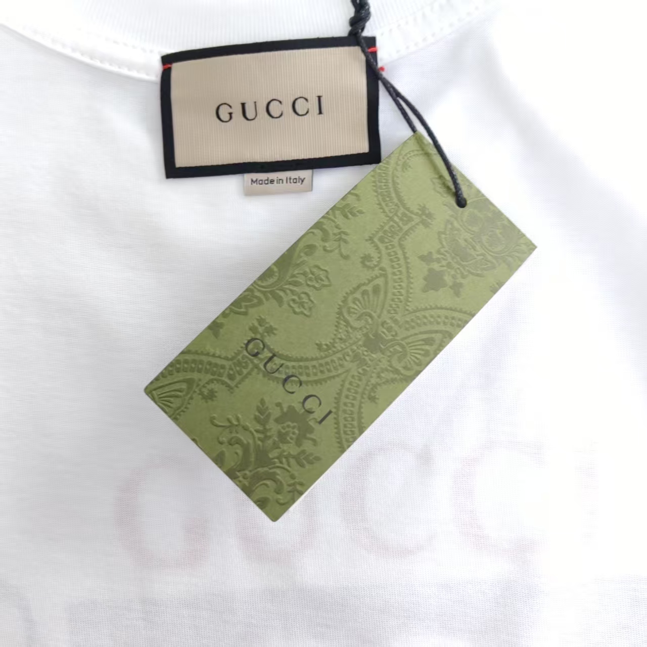 Gucci/古驰 方块字母双Glogo短袖T恤