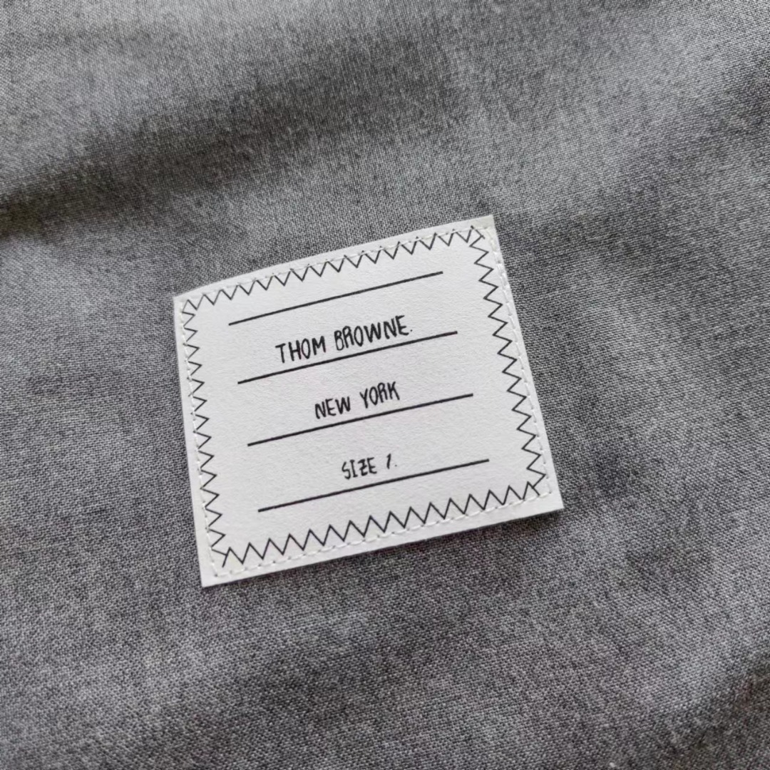 THOM BROWNE 汤姆布朗 .TB羊毛色织夹克衬衣外套