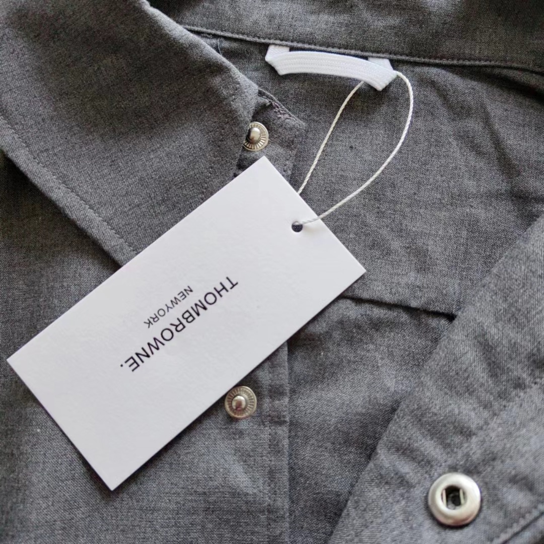 THOM BROWNE 汤姆布朗 .TB羊毛色织夹克衬衣外套