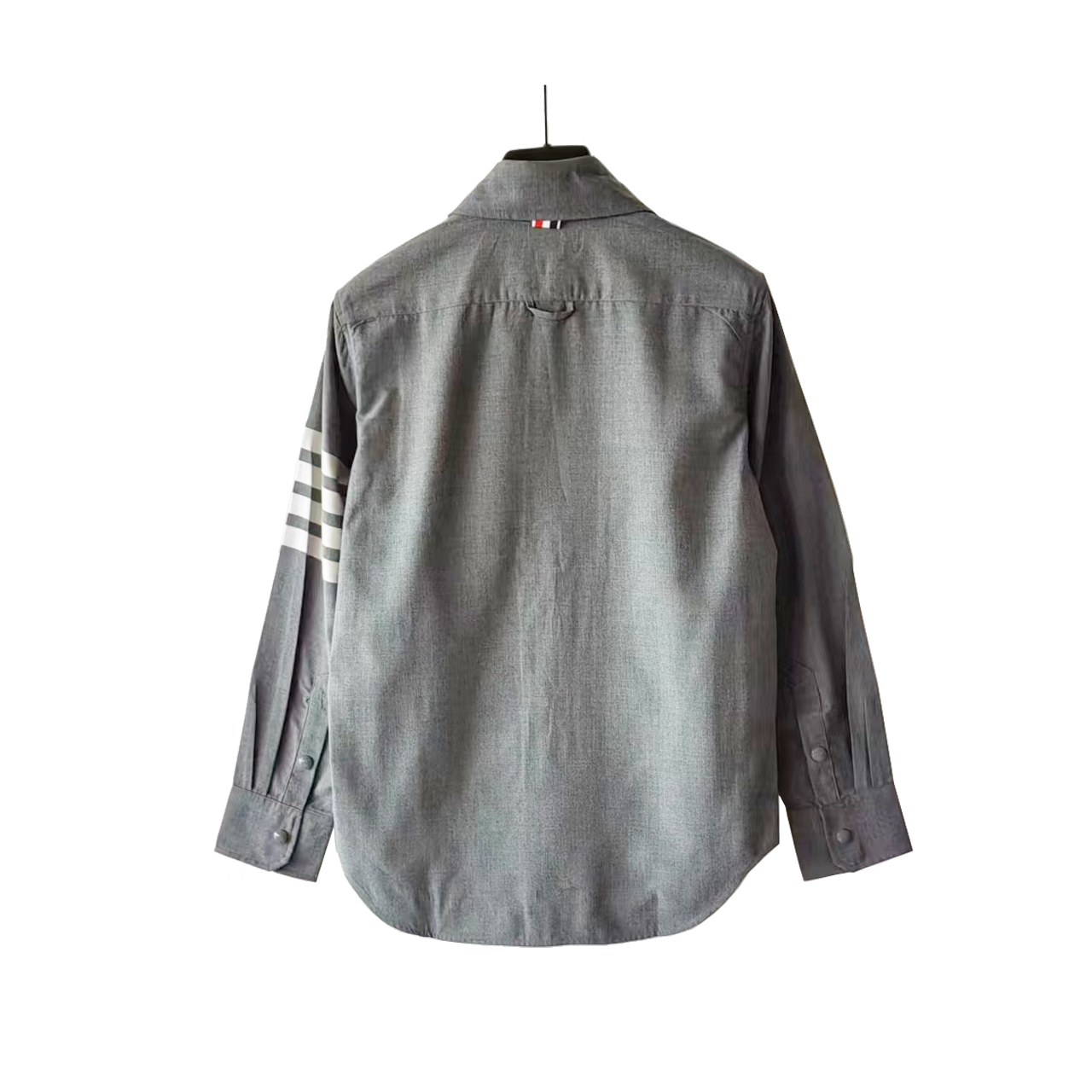 THOM BROWNE 汤姆布朗 .TB羊毛色织夹克衬衣外套