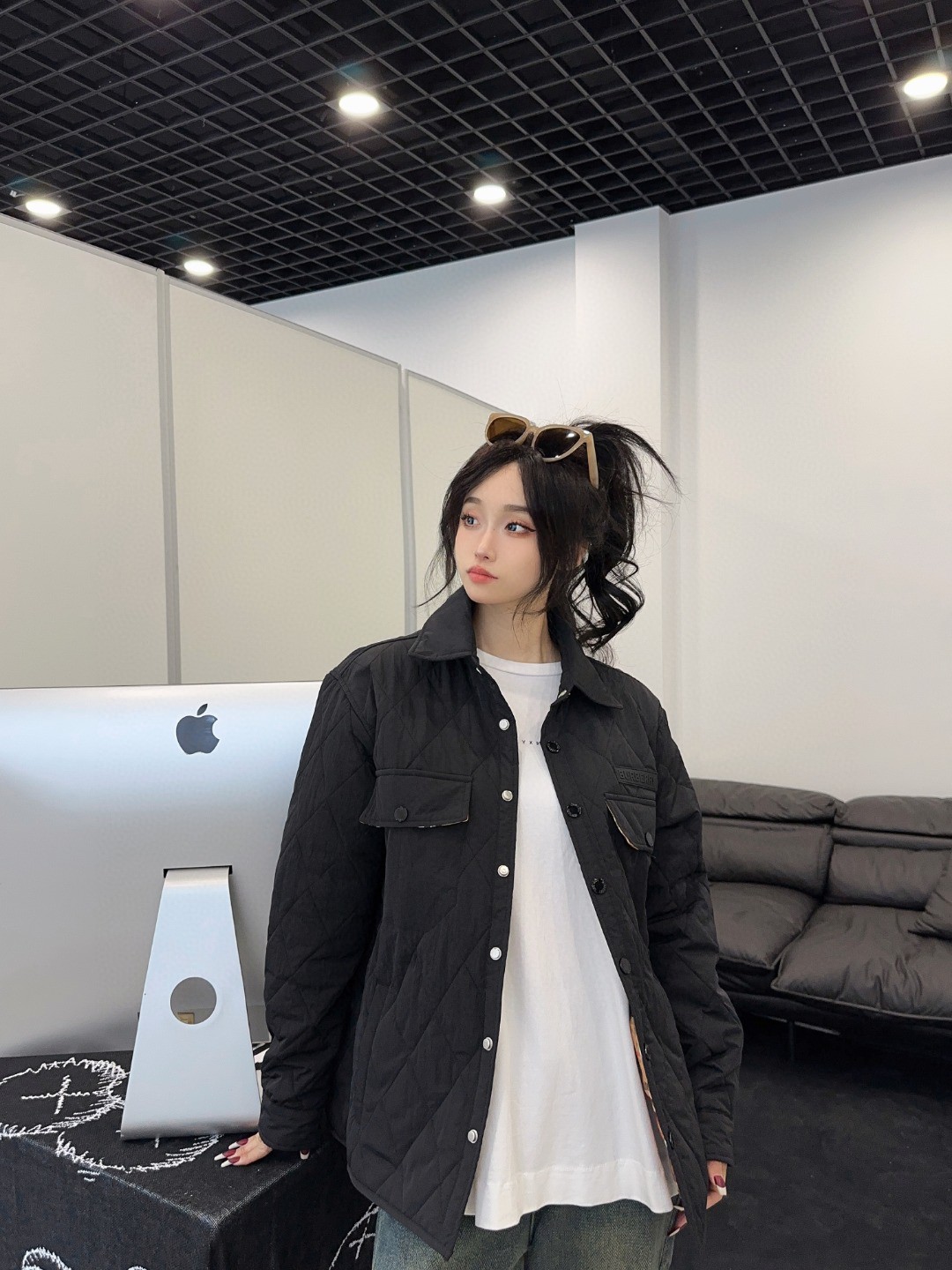 P290 BURBERRY 巴宝莉 新款经典菱形格纹夹克棉服