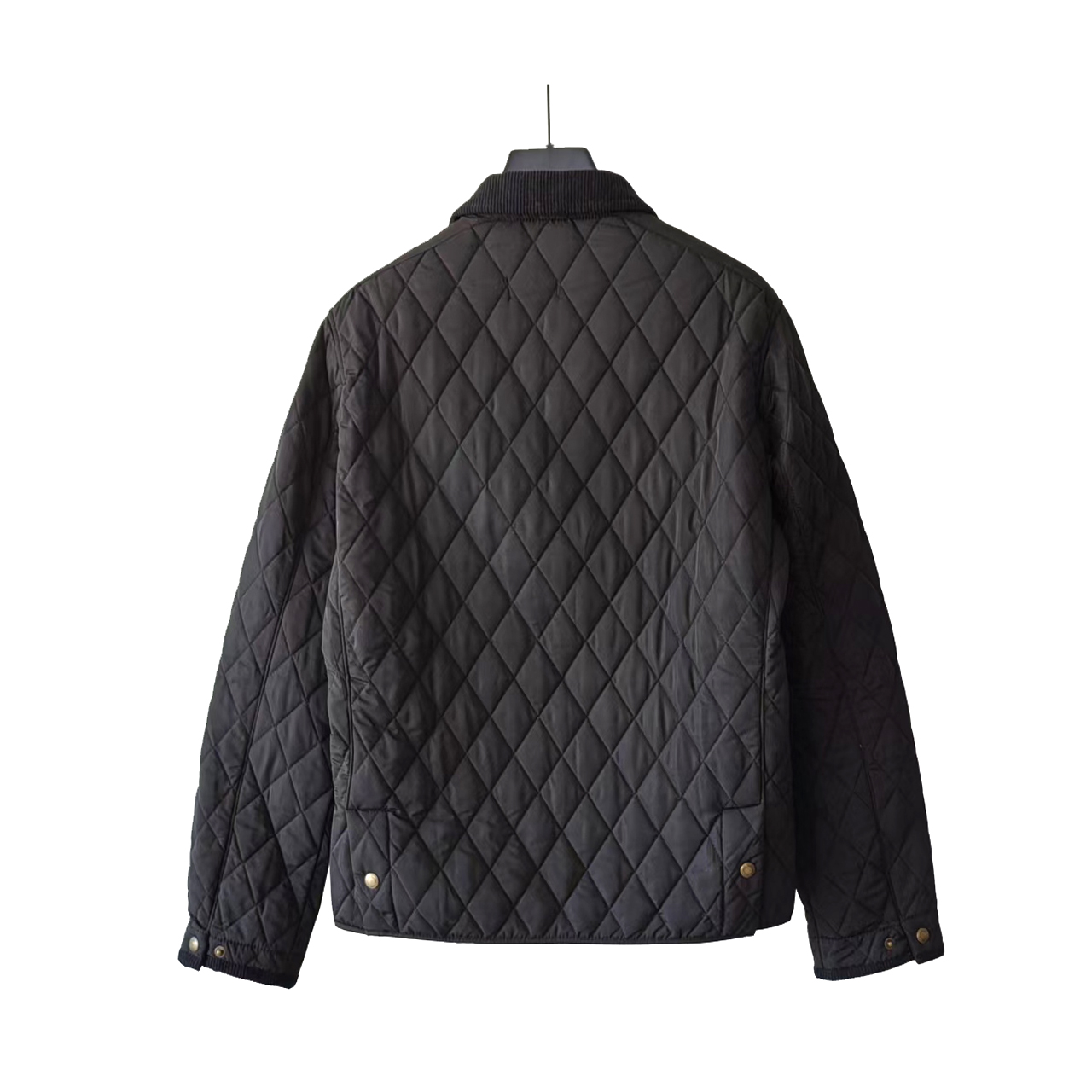 Ralph Lauren/拉夫劳伦 纯色logo徽标翻领老钱风夹克棉服 灯芯绒拼色领口