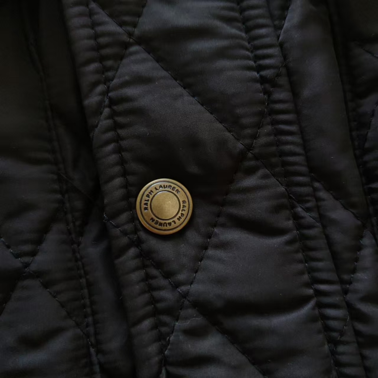 Ralph Lauren/拉夫劳伦 纯色logo徽标翻领老钱风夹克棉服 灯芯绒拼色领口
