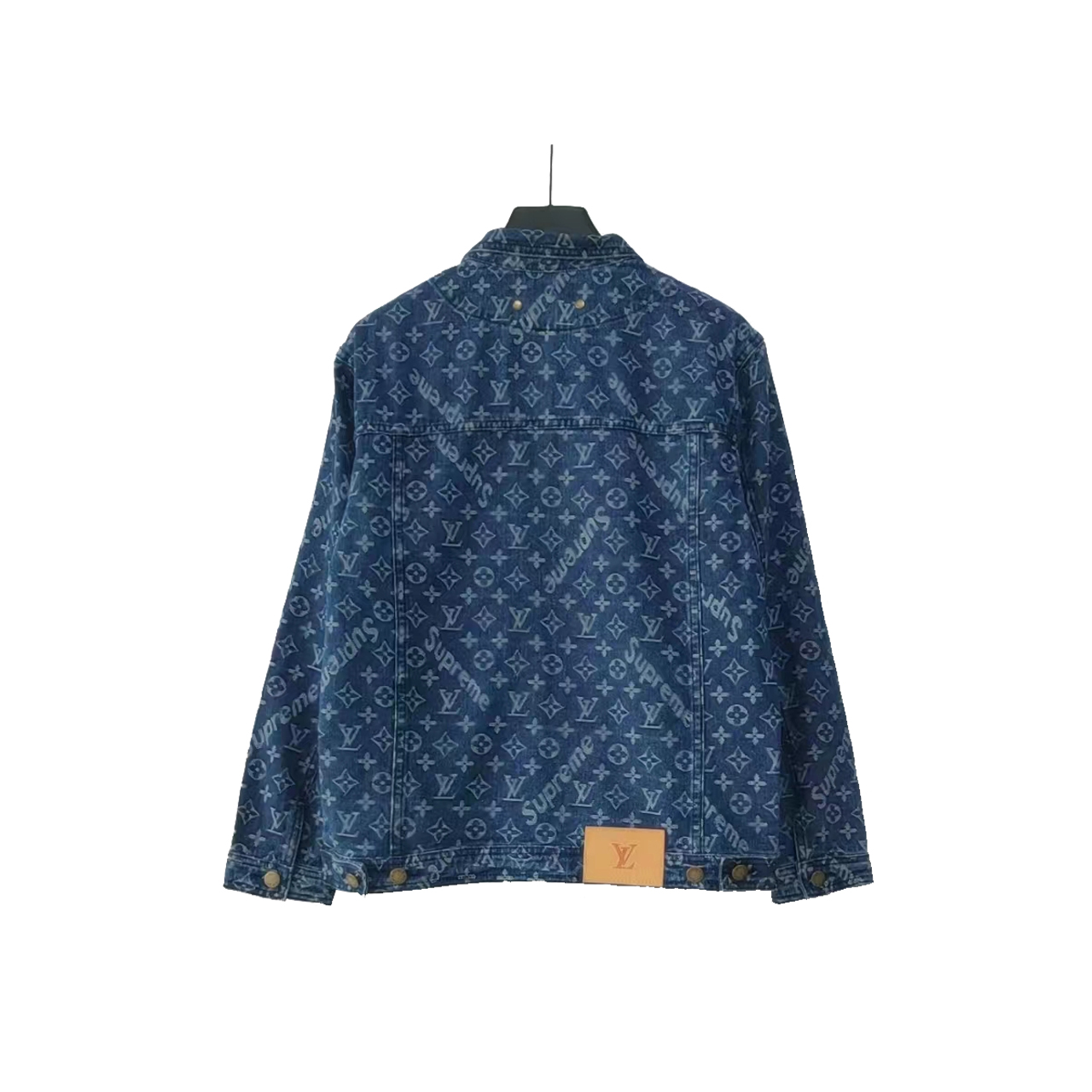 路易威登Louis Vuttion Supreme 联名印花牛仔外套