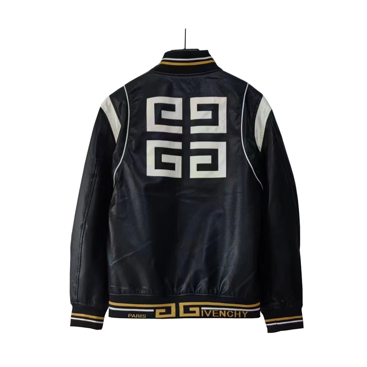 GIVENCHY 纪梵希单排扣皮衣棒球服夹克