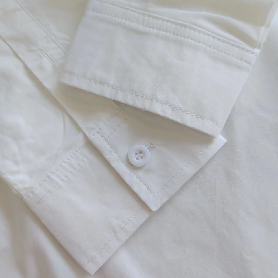 圣罗兰YSL 23ss 刺绣LOGO衬衫