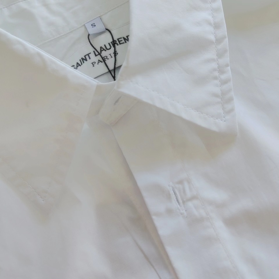圣罗兰YSL 23ss 刺绣LOGO衬衫