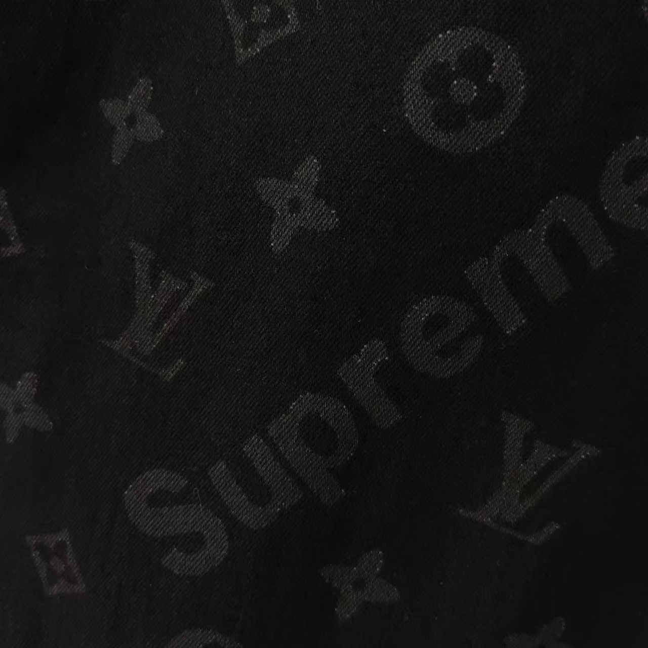 Louis Vuitton 路易威登 24SS经典印花logo牛仔裤 黑色