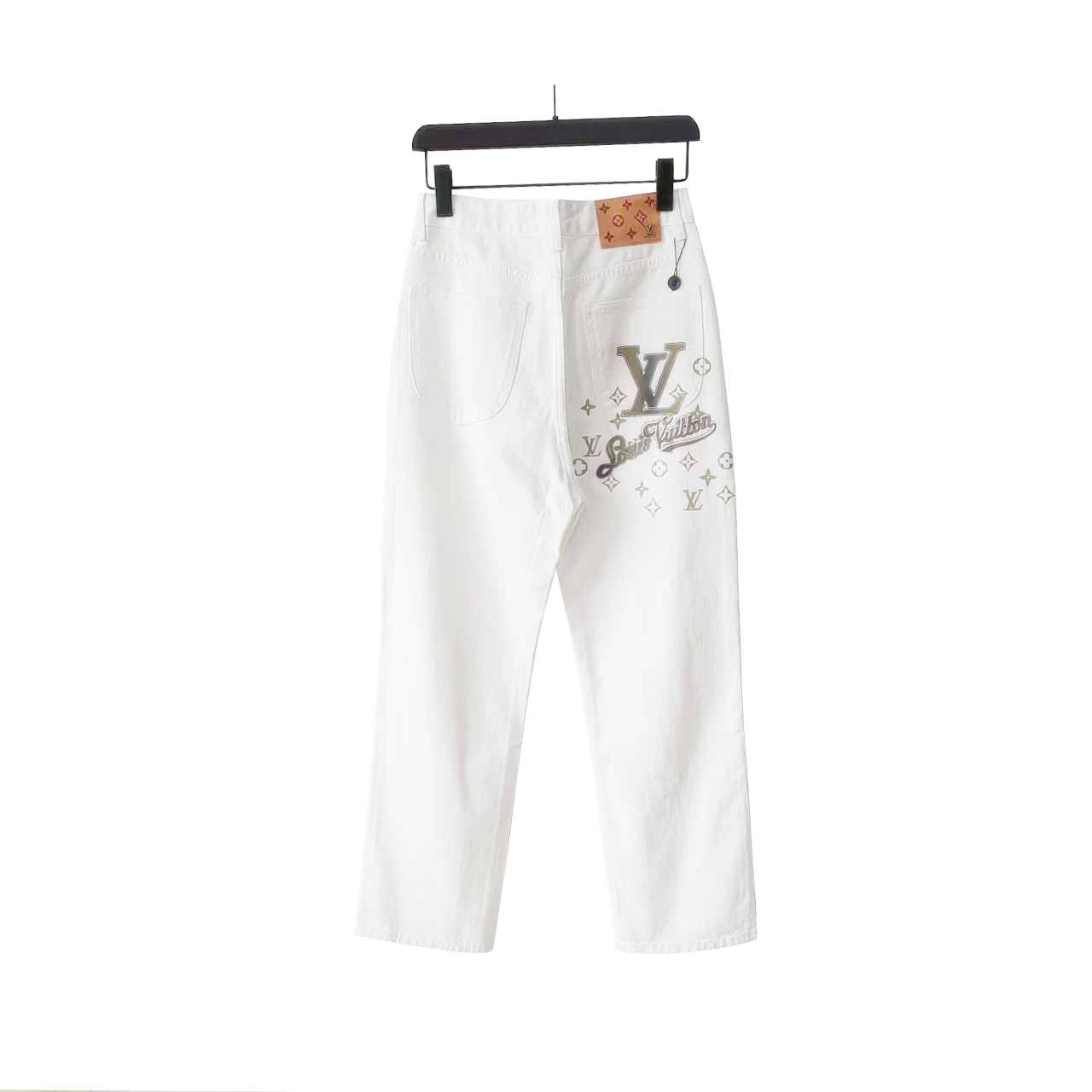 Lv &路易威登 Louis Vuitton经典印花logo牛仔裤
