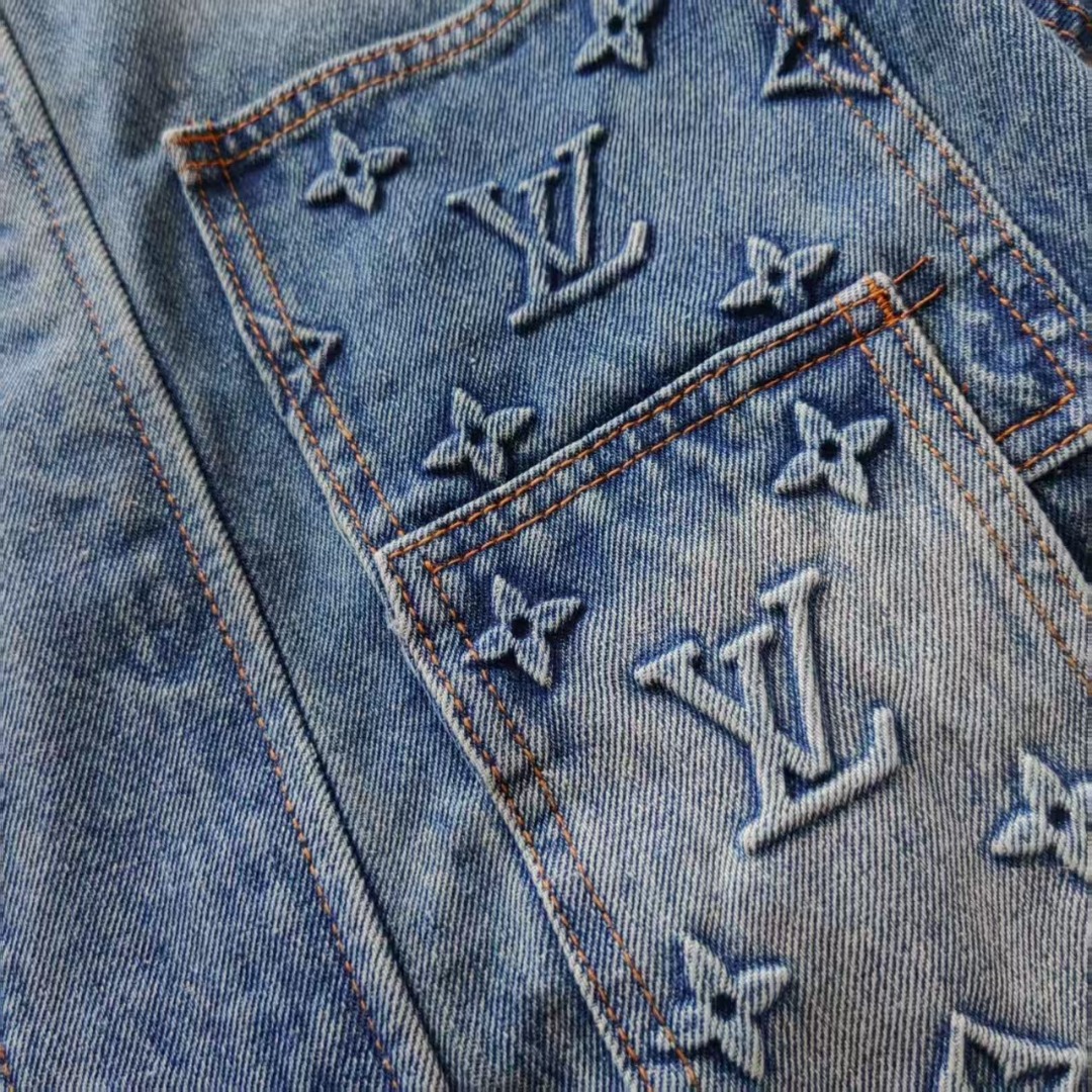 LOUIS VUITTON &路易威登LV压花牛仔衣
